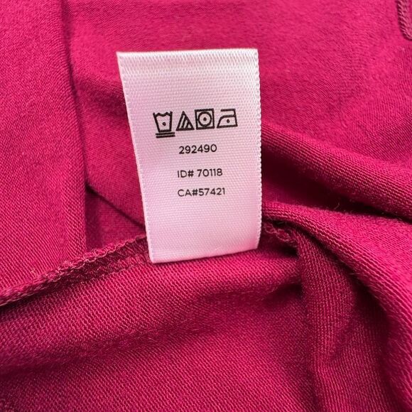 LOFT Cowl Neck Dolman Top Berry Wine Everyday Soft Slouchy Knit Relaxed L - Picture 12 of 12